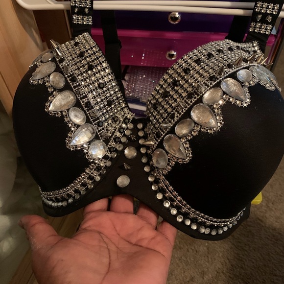 Biker Baby 2 Bedazzled Bra - Picture 2 of 4